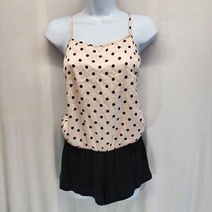 Victoria's Secret Lingerie Teddy Romper Bodysuit Cross Back Slip Size S